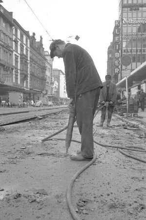 Umbau der Kaiserstraße zwischen Lammstraße und Hauptpost.