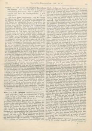 533-535 [Rezension] King, E. G., The Psalms. In three collections translated with notes. Part I, first collection