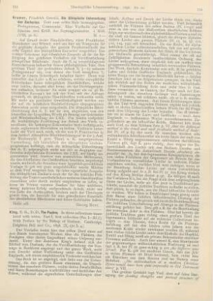533-535 [Rezension] King, E. G., The Psalms. In three collections translated with notes. Part I, first collection
