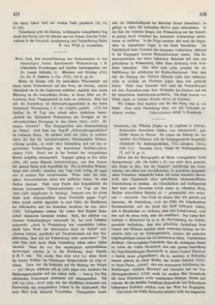 471-472 [Rezension] Ried, Karl, Die Durchführung der Reformation in der ehemaligen freien Reichsstadt Weißenburg i.B.