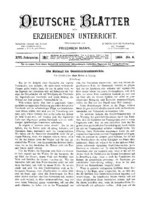 Die Heimat im Geschichtsunterrichte : (Fortsetzung)