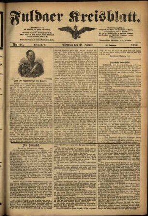 Ausgabe vom Dienstag, den 26. Januar 1909.