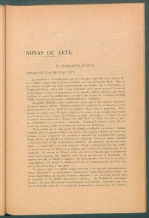 Notas de arte - Musica - Teatro