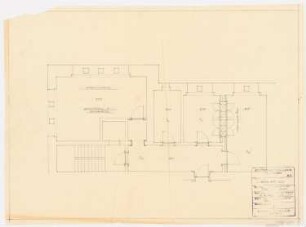 Schloss Posen, Posen Umbau: Grundriss Büroräume 2.OG 1:50