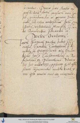 Partes Orationis (handschriftlich)