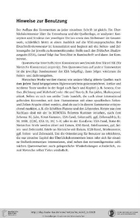 Hinweise zur Benutzung