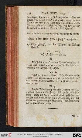 Das vier und zwanzigste Kapitel