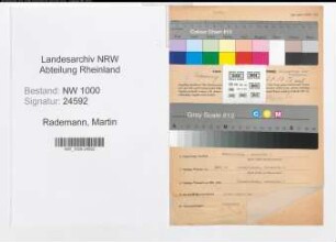 Entnazifizierung Martin Rademann, geb. 20.02.1908 (Kaufm.Angest.)