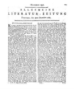 Borheck, A. C.: Magazin für die Erklärung der Griechen und Römer. Bd. 1, St. 2. Zum Gebrauch der Schullehrer. Nürnberg: Grattenauer 1784