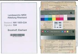 Entnazifizierung Eberhard Brockhoff , geb. 28.02.1882 (Arzt)