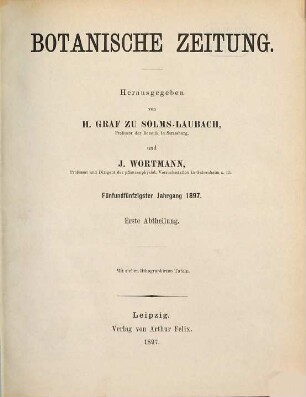 Botanische Zeitung. 55. 1897