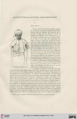 4: Silhouettes d'artistes contemporains, [2], Léon Belly