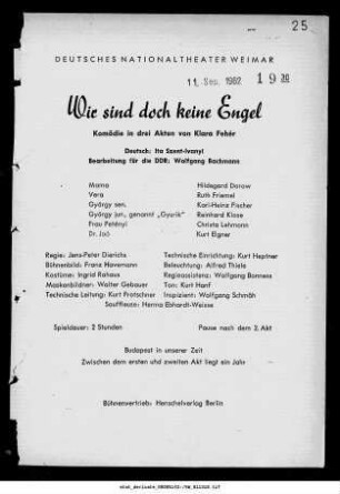 Wir sind doch keine Engel