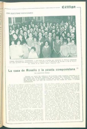 Por nuestras sociedades : [Vista del festival organizado por la sociedad] Unión Provincial Orensana.