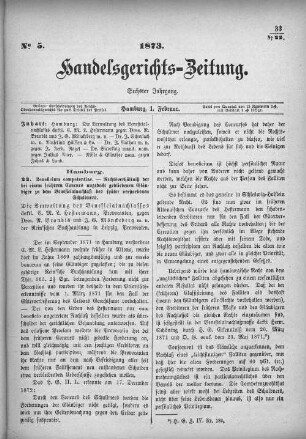 No. 5. 1. Februar 1873
