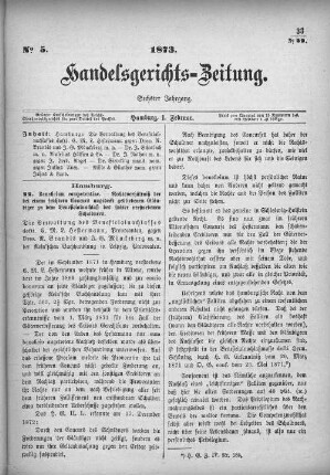 No. 5. 1. Februar 1873