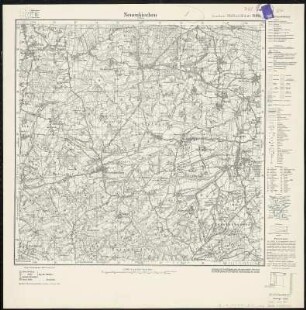 Meßtischblatt 2081 : Neuenkirchen (Kr. Melle), 1936 : Neuenkirchen (Kr. Melle). - Aufn. 1895, bericht. 1912, einz. Nachtr. 1926, gedr. [19]36. - 1:25000. - [Berlin]: Reichsamt für Landesaufnahme, 1936. - 1 Kt.