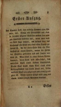 Der Dürftige : ein Schauspiel in vier Aufzügen