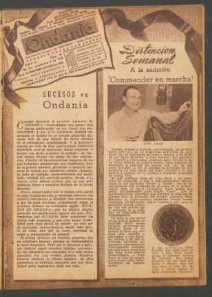 Distinción semanal : A la audición: 'Comander en marcha'