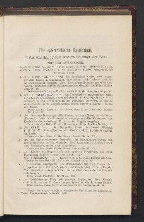 a) Das Erz-Herzogthum Oesterreich unter der Enns