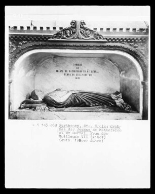 Grabmal Jeanne de Mathefelon et de Durtal, Ehefrau von Wilhelm VII.