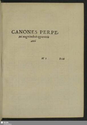 Canones Prepetui magnitudinis apparentis anni