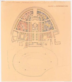 Gartenschau Sommerblumen am Funkturm, Berlin: Lageplan 1:500