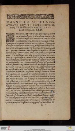 Epistola dedicatoria