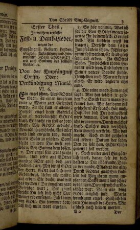 Von Christi Empfängniß.