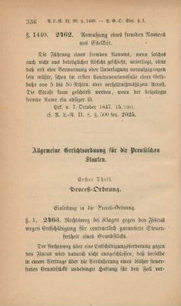 Allgemeine Gerichtsordnung für die Preußischen Staaten