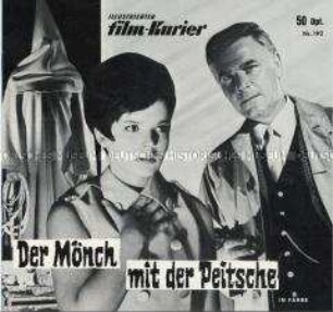 Programmzeitschrift "Illustrierter Film-Kurier" zu dem deutschen Kriminalfilm "Der Mönch mit der Peitsche"