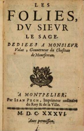 Les folies du Sieur LeSage