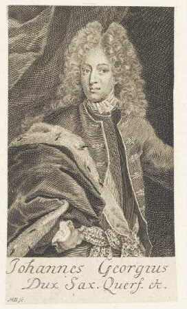 Bildnis des Johannes Georgius Dux Sax. Querf.