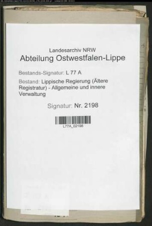 Konkurs des Amtmann Lucanus zu Detmold: Konkurs- und Liquidationsprozeß des Amtmanns Lucanus bzw. dessen Erben, Bd. 1