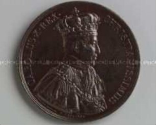 Medaille auf die Krönung Karls X. von Frankreich