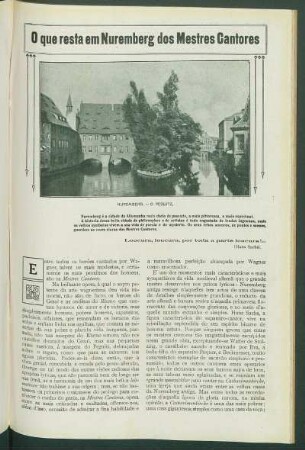 O que resta em Nuremberg dos Mestres Cantores