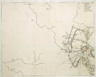 WHK 26 Deutscher Siebenjähriger Krieg 1756-1763: Plan der Belagerung von Coesfeld, 1761