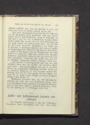 XIX. Kaffee- und Kaffeesurrogat-Extrakte
