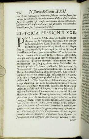 Historia Sessionis XXII.