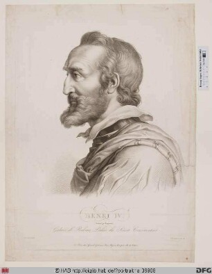 Bildnis Heinrich (Henri) IV., König von Frankreich und Navarra (reg. 1589-1610)