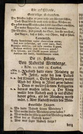 156-164, 37. Von Naboths Weinberge. 38. Gotteselige Gedanken. 39. Von Elia Himmelfahrt.