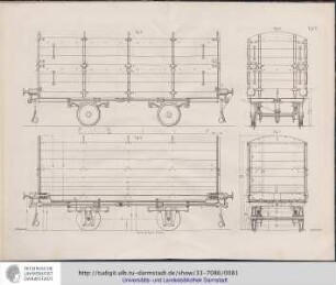 Taf. I + Taf II. [Güterwagen]