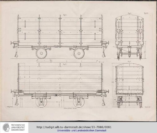 Taf. I + Taf II. [Güterwagen]