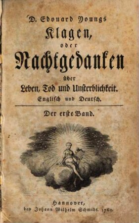 D. Edouard Youngs Klagen, oder Nachtgedanken über Leben, Tod und Unsterblichkeit, 1