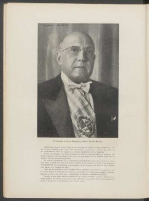 El Presidente de la República Señor Tomás Berreta