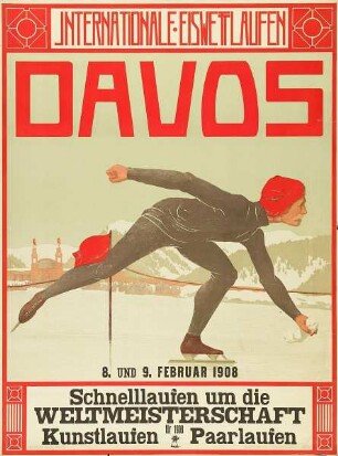 Internationale Eiswettlaufen Davos. Schnelllaufen um die Weltmeisterschaft