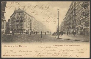 Ansichtskarte Wienerstraße, Ecke Skalitzer Straße