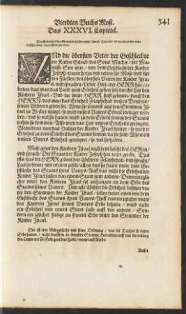Das XXXVI. Capittel.