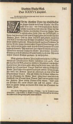 Das XXXVI. Capittel.