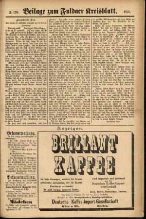 Zweite Ausgabe vom Donnerstag, den 21. November 1895.